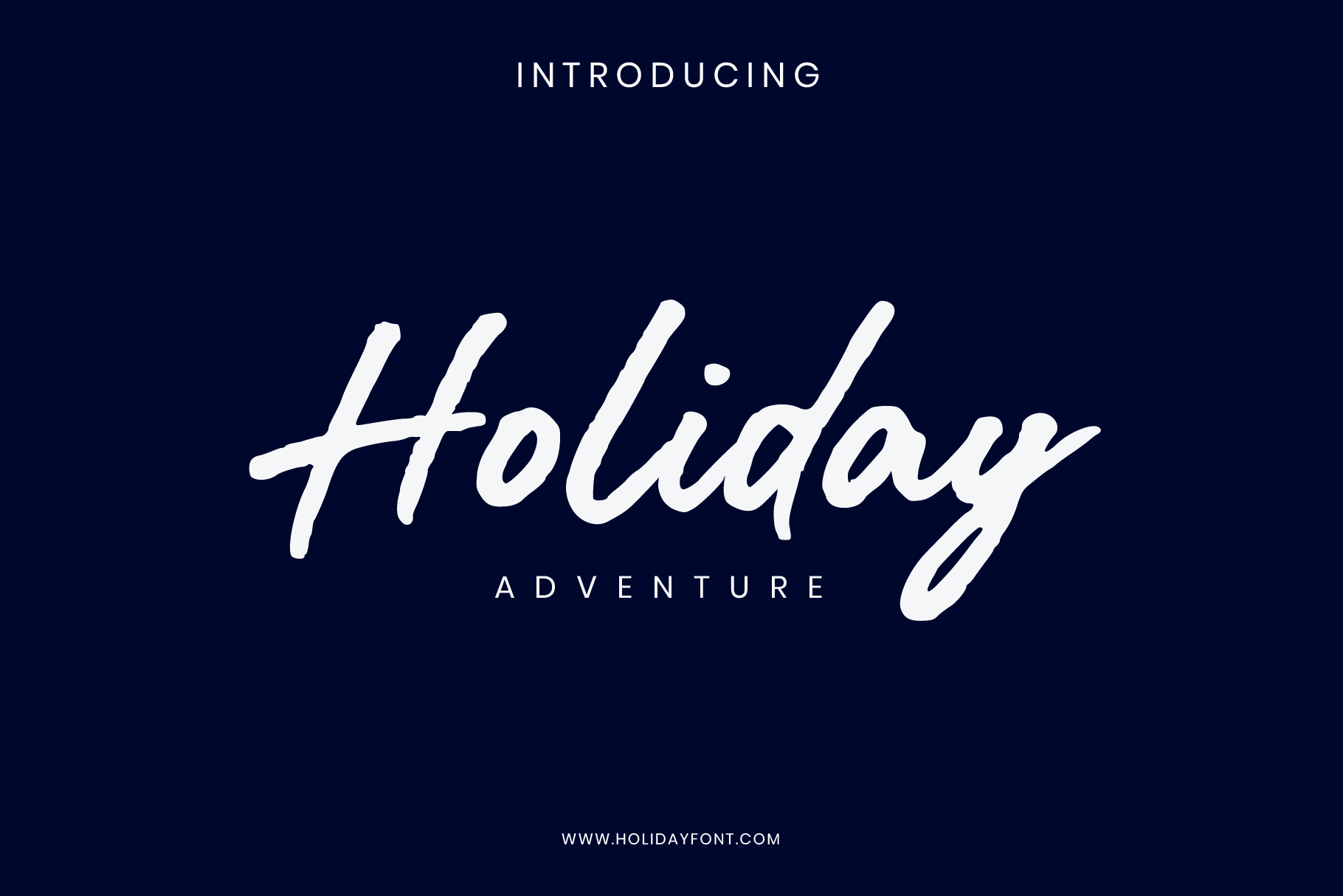 Holiday Adventure font preview